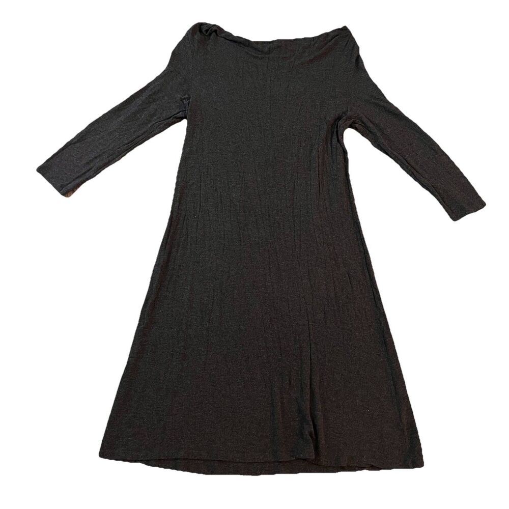 Eileen Fisher Women’s Midi Dress  Small Brown FLAWED